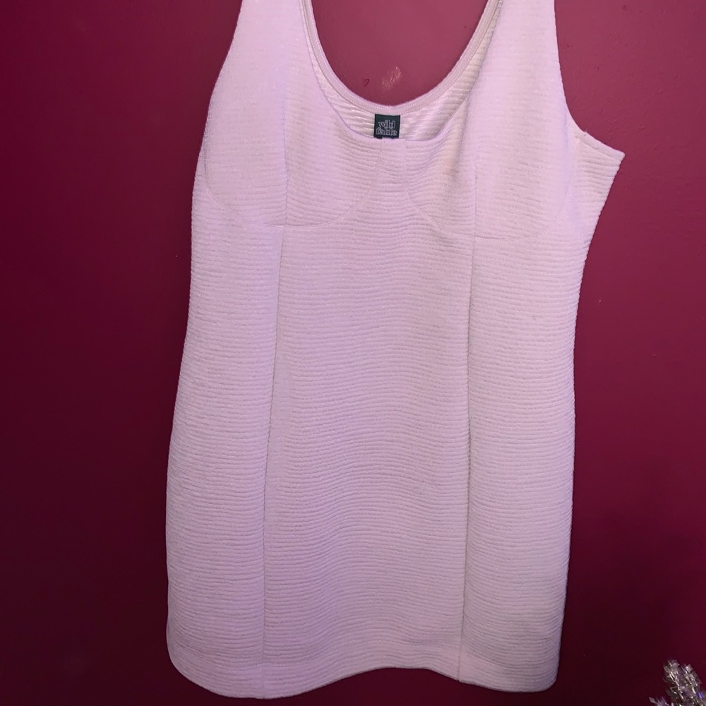 Dusty pink mini bodycon dress